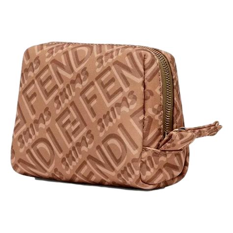 fendi skims beauty pouch|FENDI x Skims Nylon Sand Beauty Pouch 8N0171 .